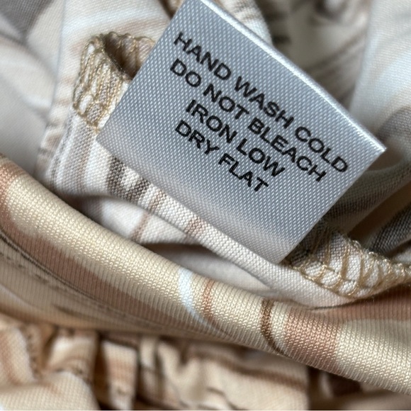 Bia She Wide-Leg Pants Cream Brown Tan Size Large - Picture 4 of 5